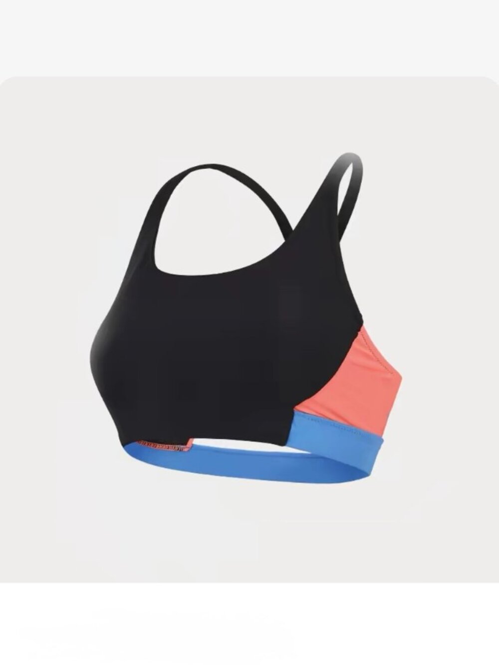 Speedo Women's Swimsuit Bikini Top with Removable Cups, S/M, NEW NEW